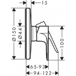 Shower tap Wall-mounted external part 1 way material: Brass mixer With plate without hand shower, hose and holder, color: Chrome surface: Glossy Shower tap Wall-mounted external part 1 way material: Brass mixer With plate without hand shower, hose and holder, color: Chrome surface: Glossy Wall-mounted - external part