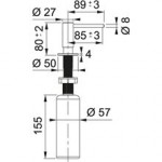 Dispenser material: Brass surface: Brushed, color: Pink Gold Dispensers Dispenser material: Brass surface: Brushed, color: Pink Gold Dispensers