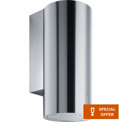 Absorber Chimney wall 37cm, style: 125 W, color: Chrome