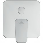 Shower tap Wall-mounted concealed - complete set 2 way material: Brass mixer With plate without hand shower, hose and holder, color: Chrome surface: Glossy Wall-mounted - external part