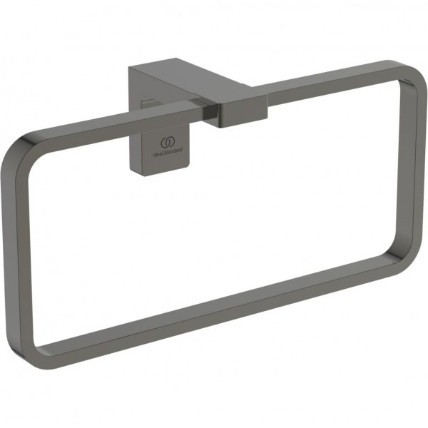Towel ring closed material: Brass, color: Grey Squared magnetic grey surface: Satin Towel rings Towel ring closed material: Brass, color: Grey Squared magnetic grey surface: Satin Towel rings