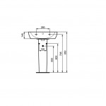 Pedestal Floor standing, color: White Pedestals Pedestal Floor standing, color: White Pedestals