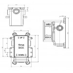 Shower tap Wall-mounted concealed part 2 way Wall-mounted - concealed part Shower tap Wall-mounted concealed part 2 way Wall-mounted - concealed part