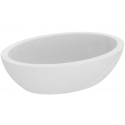 Νιπτήρας ελευθέρας τοποθέτησης 60x42x16 από πορσελάνη χωρίς οπή  χωρίς υπερχείλιση, χρώμα: Λευκό επιφάνεια: Γυαλιστερή Ελευθέρας τοποθέτησης