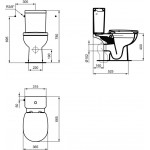 Flushing cistern Low level pressure, color: White Close-coupled toilets cisterns