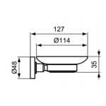 Soap material: Brass Wall-mounted, color: Chrome surface: Glossy Soap holders