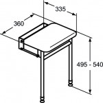 Accessible shower seats folding material: Aluminum Accessible shower seats Accessible shower seats folding material: Aluminum Accessible shower seats