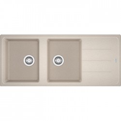 Sink Granite 116x50 left / right nested 2 cabinet  Coffee, color: Beige Granite