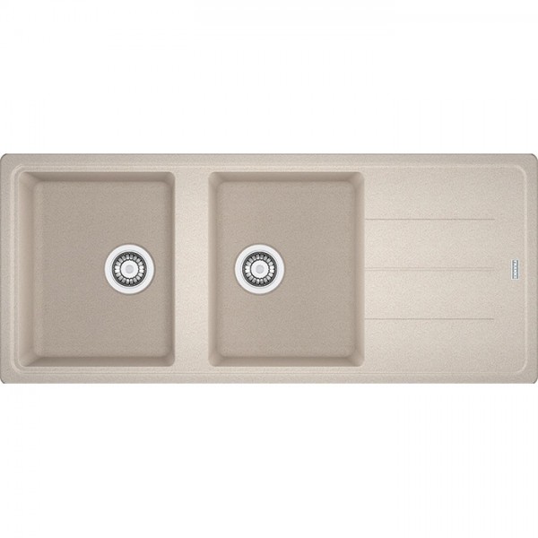 Sink Granite 116x50 left / right nested 2 cabinet  Coffee, color: Beige Granite