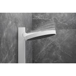 Shower slider rail with head material: Brass Without diverter, color: White surface: Matt Shower rails with head Shower slider rail with head material: Brass Without diverter, color: White surface: Matt Shower rails with head