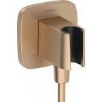 Shower holder Fixed With Outlet elbow material: Brass, color: Bronze surface: Brushed Shower holders Shower holder Fixed With Outlet elbow material: Brass, color: Bronze surface: Brushed Shower holders