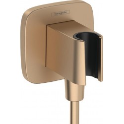 Shower holder Fixed With Outlet elbow material: Brass, color: Bronze surface: Brushed Shower holders