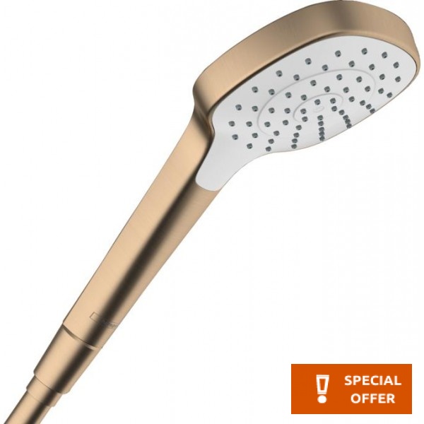Shower head 1 jet, color: Bronze surface: Brushed Hand showers
