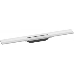 Shower channel cover material: Inox, color: White Linear shower drains
