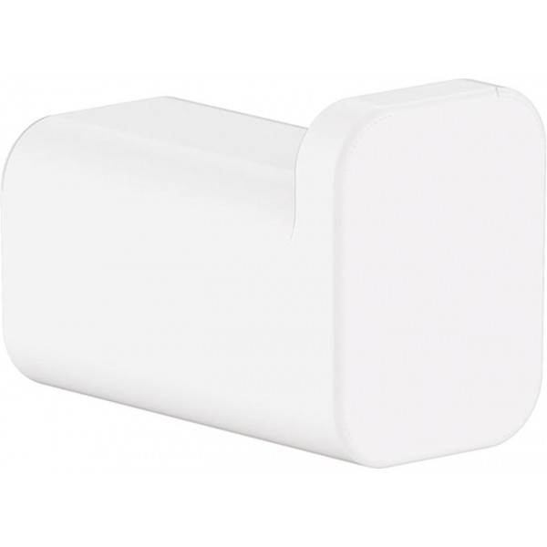 Hook Flat wall mounted material: Brass single 1,6x2,1x3cm, color: White surface: Matt Hook Flat wall mounted material: Brass single 1,6x2,1x3cm, color: White surface: Matt Hooks
