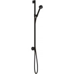 Shower slider rail 75cm material: Brass with hand shower & hose, color: Black surface: Matt Shower slider rails