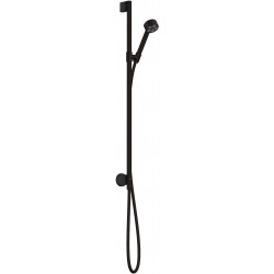 Βέργα ντους 75cm από ορείχαλκο 75, Ecosmart με παροχή, 1 ροής με τηλέφωνο & σπιράλ, χρώμα: Μαύρο επιφάνεια: Ματ Βέργες ντους