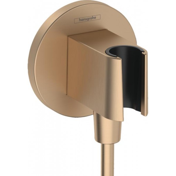 Shower holder Fixed With Outlet elbow material: Brass, color: Bronze surface: Brushed Shower holders Shower holder Fixed With Outlet elbow material: Brass, color: Bronze surface: Brushed Shower holders