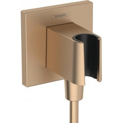 Shower holder Fixed With Outlet elbow material: Brass, color: Bronze surface: Brushed Shower holders