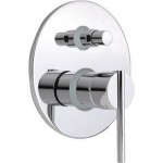 Shower tap Wall-mounted concealed - complete set 2 way material: Brass mixer With plate without hand shower, hose and holder, color: Chrome surface: Glossy Wall-mounted - external part Shower tap Wall-mounted concealed - complete set 2 way material: Brass mixer With plate without hand shower, hose and holder, color: Chrome surface: Glossy Wall-mounted - external part