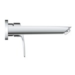Wash basin tap Wall-mounted - external part 2 holes mixer Without waste, color: Chrome material: Brass surface: Glossy Wall-mounted - external part Wash basin tap Wall-mounted - external part 2 holes mixer Without waste, color: Chrome material: Brass surface: Glossy Wall-mounted - external part