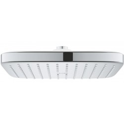 Shower head Wall-mounted / Ceiling-mounted 25x25 material: ABS, style: 1 spray, color: Chrome surface: Glossy
