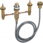 Bathtub tap Deck-mounted concealed part Deck-mounted