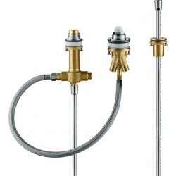 Bathtub tap Deck-mounted concealed part Deck-mounted