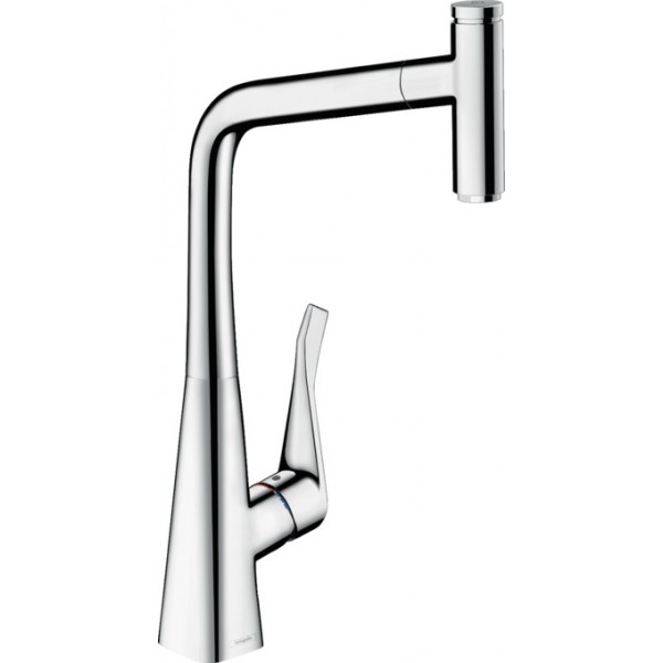 Kitchen tap Deck-mounted material: Brass With Pull-Out Spray 1 jet, color: Chrome surface: Glossy Deck-mounted Kitchen tap Deck-mounted material: Brass With Pull-Out Spray 1 jet, color: Chrome surface: Glossy Deck-mounted