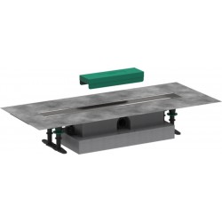 Shower channel material: Plastic 60cm, color: No color Linear shower drains