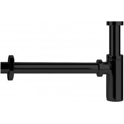 Sink siphon black metal PVD, 1 ¼” material: Brass surface: Glossy, color: Black Siphons
