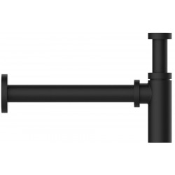 Sink siphon 1 ¼” Black metal brushed PVD material: Brass surface: Glossy, color: Black