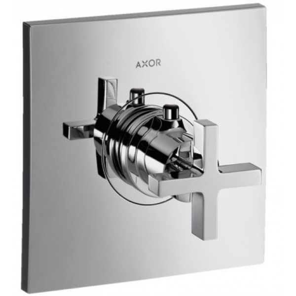 Thermostat for tap external part 1 way material: Brass surface: Glossy, color: Chrome Thermostats