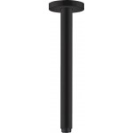 Arm 30cm S Ceiling-mounted material: Brass, color: Black surface: Matt Shower arms