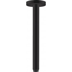 Arm 30cm S Ceiling-mounted material: Brass, color: Black surface: Matt Shower arms