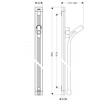 Βέργα ντους 90cm από ορείχαλκο Raindance Isiflex 160cm με σπιράλ, χρώμα: Χρωμέ επιφάνεια: Γυαλιστερή Βέργες ντους Βέργα ντους 90cm από ορείχαλκο Raindance Isiflex 160cm με σπιράλ, χρώμα: Χρωμέ επιφάνεια: Γυαλιστερή Βέργες ντους