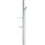 Shower slider rail 150cm material: Brass E with hose & soap holder, color: Chrome surface: Glossy Shower slider rails