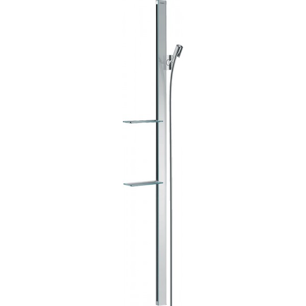 Shower slider rail 150cm material: Brass E with hose & soap holder, color: Chrome surface: Glossy Shower slider rails