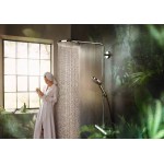 Βέργα ντους 65cm από ορείχαλκο 120 3 ροών PowderRain με τηλέφωνο, σπιράλ & σαπουνοθήκη, χρώμα: Χρωμέ επιφάνεια: Γυαλιστερή Βέργες ντους