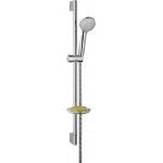 Shower slider rail 65cm material: Brass Vario with hand shower, hose & soap holder, color: Chrome surface: Glossy Shower slider rails