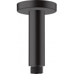 Arm 10cm Ceiling-mounted material: Brass, color: Black surface: Matt Shower arms