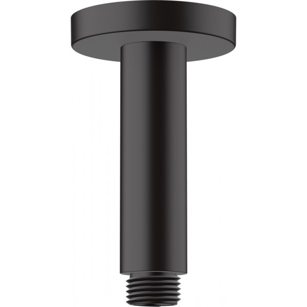 Arm 10cm Ceiling-mounted material: Brass, color: Black surface: Matt Shower arms Arm 10cm Ceiling-mounted material: Brass, color: Black surface: Matt Shower arms