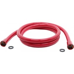 Shower hose 160cm material: ABS, color: Red surface: Matt Shower hoses