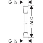 Σπιράλ 160cm από ABS satinox, χρώμα: Χρωμέ επιφάνεια: Ματ Σπιράλ τηλεφώνου