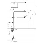 Wash basin tap Deck-mounted for free-standing washbasin material: Brass mixer With pop-up waste set 260, color: Chrome surface: Glossy Deck-mounted