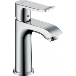Wash basin tap Deck-mounted material: Brass mixer With pop-up waste set Μ size 100, color: Chrome surface: Glossy Deck-mounted