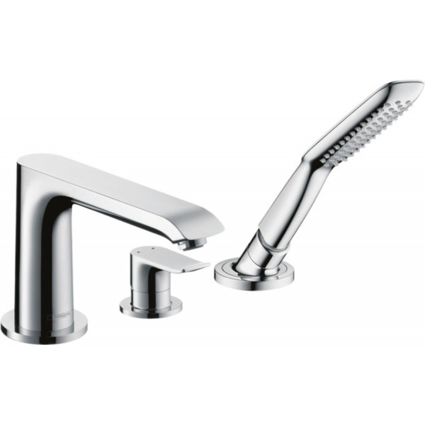 Bathtub tap Deck-mounted external part material: Brass, color: Chrome surface: Glossy Deck-mounted