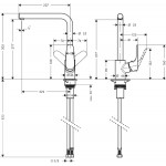 Kitchen tap Deck-mounted material: Brass, color: Black surface: Matt Deck-mounted Kitchen tap Deck-mounted material: Brass, color: Black surface: Matt Deck-mounted