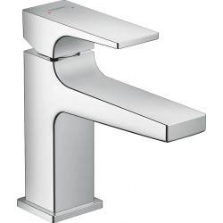 Wash basin tap Deck-mounted material: Brass mixer With push-open waste set Μ size, color: Chrome surface: Glossy