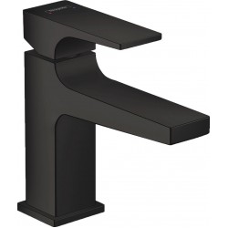 Wash basin tap Deck-mounted material: Brass mixer With push-open waste set Μ size, color: Black surface: Matt Deck-mounted